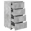 vidaXL Storage Cabinets 2 pcs Concrete Grey 60 x 48 x 105 cm
