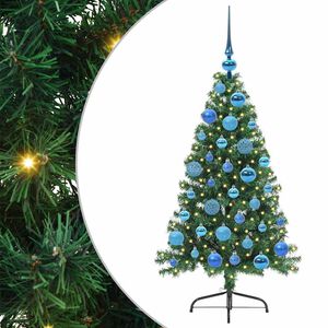 vidaXL Artificial Pre-lit Christmas Tree Green 120 cm PVC