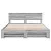 vidaXL Bed Frame Grey Sonoma 180 x 200 cm Engineered Wood