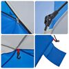 vidaXL Beach Tent 3-Person Azure Blue Quick Release Waterproof