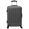 vidaXL Suitcase Set with Lock 3 pcs Dark grey 50 x 31 x 78 cm