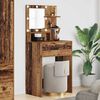 vidaXL Bedroom Dressing Tables with Drawer Old Wood 80 x 39.6 x 135 cm