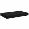 vidaXL Floating Wall Shelves 4 pcs Black 40x23x3.8 cm MDF