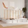 vidaXL Bed Frame White 180 x 200 cm Solid Pine Wood