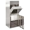 vidaXL Parcel Drop Box Silver 47.5 x 38 x 59 cm Stainless Steel