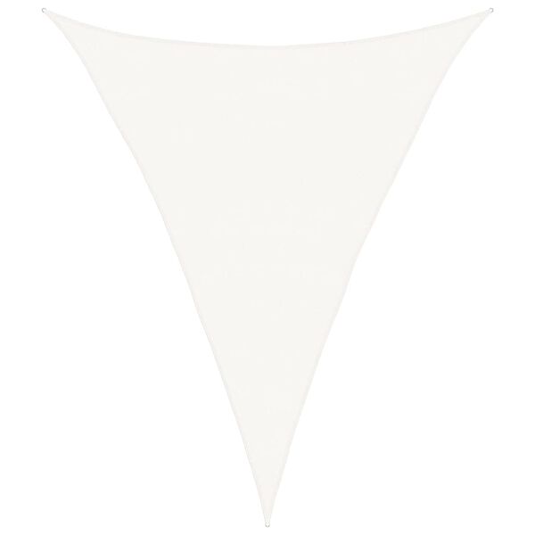 vidaXL Sunshade Sail 160 g/m&sup2; White 5x7x7 m HDPE
