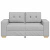 vidaXL Sofa Cloud Grey 160 x 80 x 82 cm Fabric