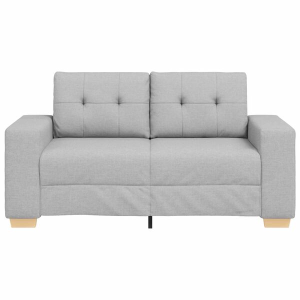vidaXL Sofa Cloud Grey 160 x 80 x 82 cm Fabric