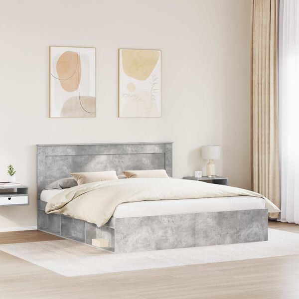 vidaXL Bed Frame with Headboard Concerte 180 x 200 cm Solid Pine Wood