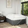 vidaXL Bed Frame without Mattress Dark Grey Double Fabric