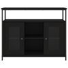 vidaXL Sideboard Black 100x35x80 cm Engineered Wood