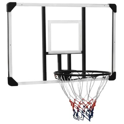 vidaXL Basketball Backboard Transparent 106x69x3 cm Polycarbonate