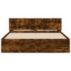 vidaXL Bed Frame without Mattress Smoked Oak 150x200 cm King Size