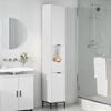 vidaXL Bathroom Cabinet with Drawer with Door White 31.5 x 33 x 190 cm
