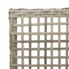 vidaXL Garden Chair 2 pcs Light Grey 53 x 60 x 85cm Poly Rattan