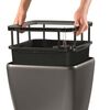 LECHUZA Planter QUADRO LS 43 ALL-IN-ONE Charcoal 16183