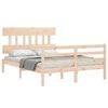 vidaXL Bed Frame without Mattress Small Double Solid Wood