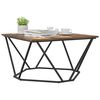 vidaXL Coffee Table Smoked Oak 80 x 80 x 45 cm