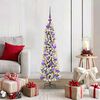 vidaXL Artificial Christmas Tree with 150 LEDs with Stand White 120 cm