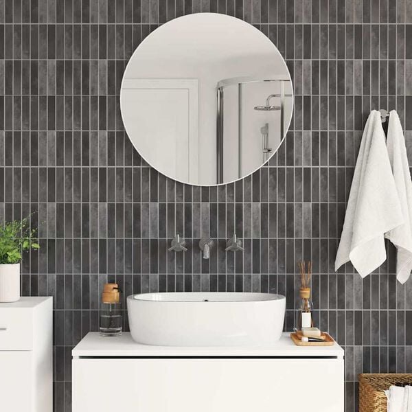 vidaXL Rectangular Tile 10 pcs Grey 29 x 23 x 0.08 cm