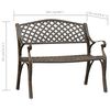 vidaXL Garden Bench 102 cm Cast Aluminium Bronze