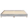 vidaXL Bed Frame without Mattress Grey Sonoma 180x200cm Engineered Wood