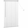 vidaXL Window Blind with Curtains Manual Silver Aluminium