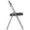 vidaXL Folding Chair 8 pcs Black and Grey 48 x 43.5 x 81 cm
