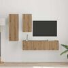 vidaXL TV Cabinet Set Wall-mounted 4 pcs Artisan oak 30.5 x 30 x 90 cm
