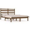 vidaXL Bed Frame without Mattress Honey Brown Solid Wood Pine Small Double