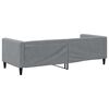 vidaXL Day Bed without Mattress Light Grey 90x190 cm Single Fabric