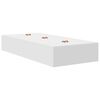 vidaXL Storage Bed Frame White 236.5 x 80 x 31.5 cm Engineered wood