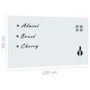 vidaXL Wall Mounted Magnetic Board Glass 120x60 cm