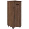 vidaXL Bathroom Cabinet with Drawer Brown Oak 30 x 35 x 80 cm