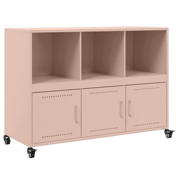 vidaXL Sideboard Pink 100.5x39x72 cm Steel