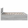 vidaXL Bed Frame Grey Sonoma 200 x 200 cm Engineered Wood
