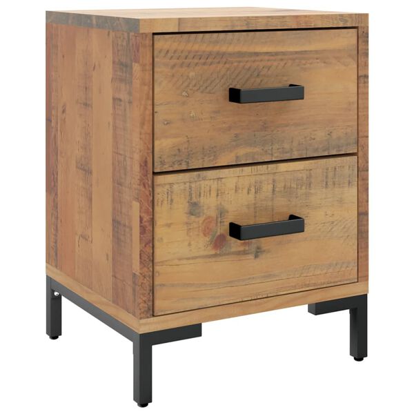 vidaXL Bedside Cabinets 2 pcs 36x30x45 cm Solid Wood Pine