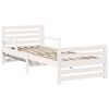 vidaXL Bed Frame with Headboard White 80 x 200 cm Engineered Wood