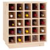 vidaXL Wine Cabinet 55.5x34x61 cm Solid Wood Pine