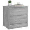 vidaXL Bedside Cabinet Grey Sonoma 40x30x40 cm Engineered Wood