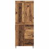 vidaXL Highboard with Drawer 2 pcs Old Wood Engineered Wood