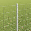 vidaXL Fence with Post Silver 1.6 x 10 m Steel