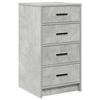vidaXL Dressing Table 3 pcs Grey 40 x 41 x 135 cm Engineered wood