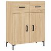 vidaXL Highboard Sonoma Oak 69.5x34x180 cm Engineered Wood