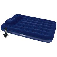 Bestway Inflatable Flocked Airbed with Pillow&Air Pump 203x152x22cm 67374