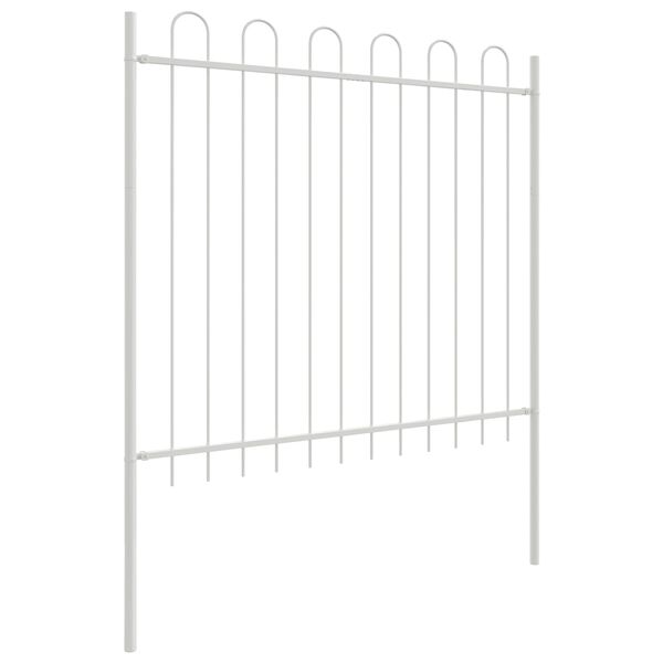 vidaXL Garden Fence 3 pcs Grey 5.1 x 1.2 m Powder-coated Steel