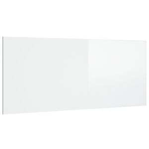vidaXL Bed Headboard High Gloss White 200x1.5x80 cm Engineered Wood