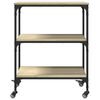 vidaXL Kitchen Trolley Sonoma Oak 60x41x76 cm Engineered Wood