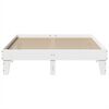 vidaXL Bed Frame without Mattress White 150x200 cm King Size Solid Wood Pine