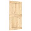 vidaXL Sliding Door with Hardware Set 100x210 cm Solid Wood Pine